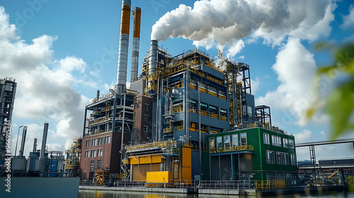 A large industrial facility...
