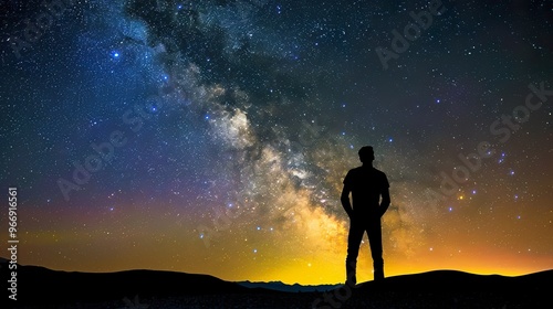 Milky_Way._Night_sky_and_silhouette_of_a_stand