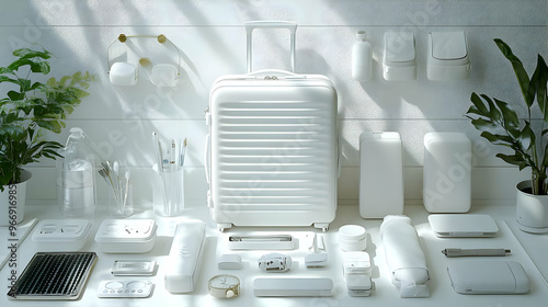 A minimalist arrangement of...