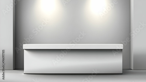 A minimalist display counte...