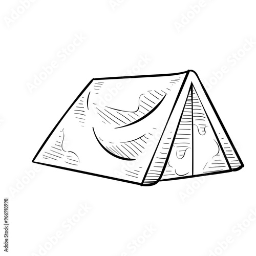 tent handdrawn illustration