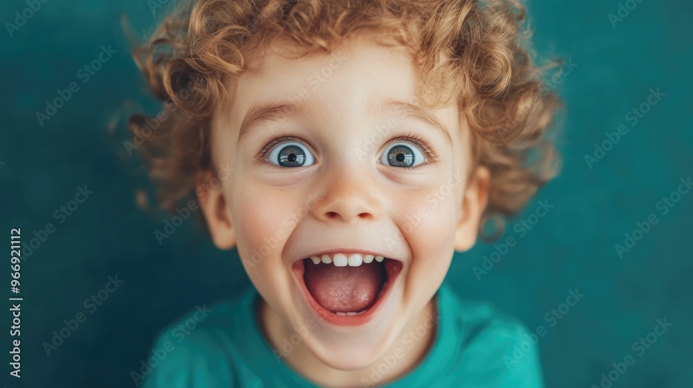Close up portrait of a child s face lit up with pure joyful innocence and happiness Wide smile twinkling eyes and a glowing radiant expression of delight and amusement Close up portrait of a child s face lit up with pure joyful innocence and happiness Wide smile twinkling eyes and a glowing radiant expression of delight and amusement