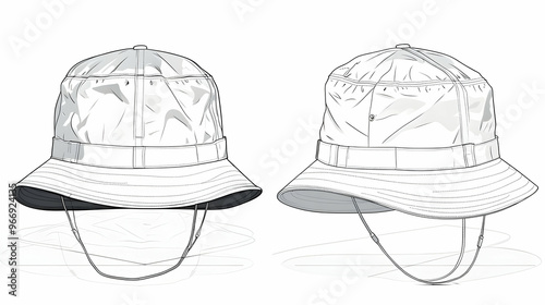 A pair of illustrated bucke...