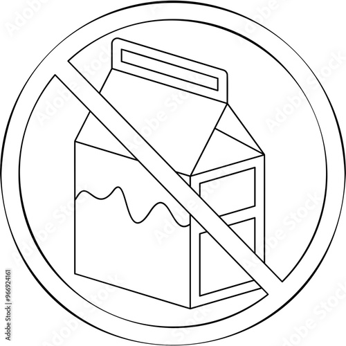 No Milk Icon
