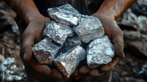 A person holding a collecti...