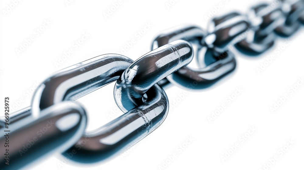 Metal Chain Link Connection Closeup Macro Shot Metal Chain Link Connection Closeup Macro Shot