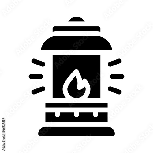lantern glyph icon