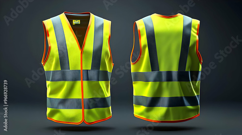 A reflective safety vest de...