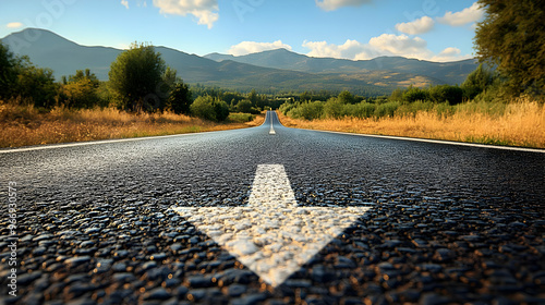 A scenic road leading into ...