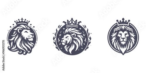lion king design logo vector illustration