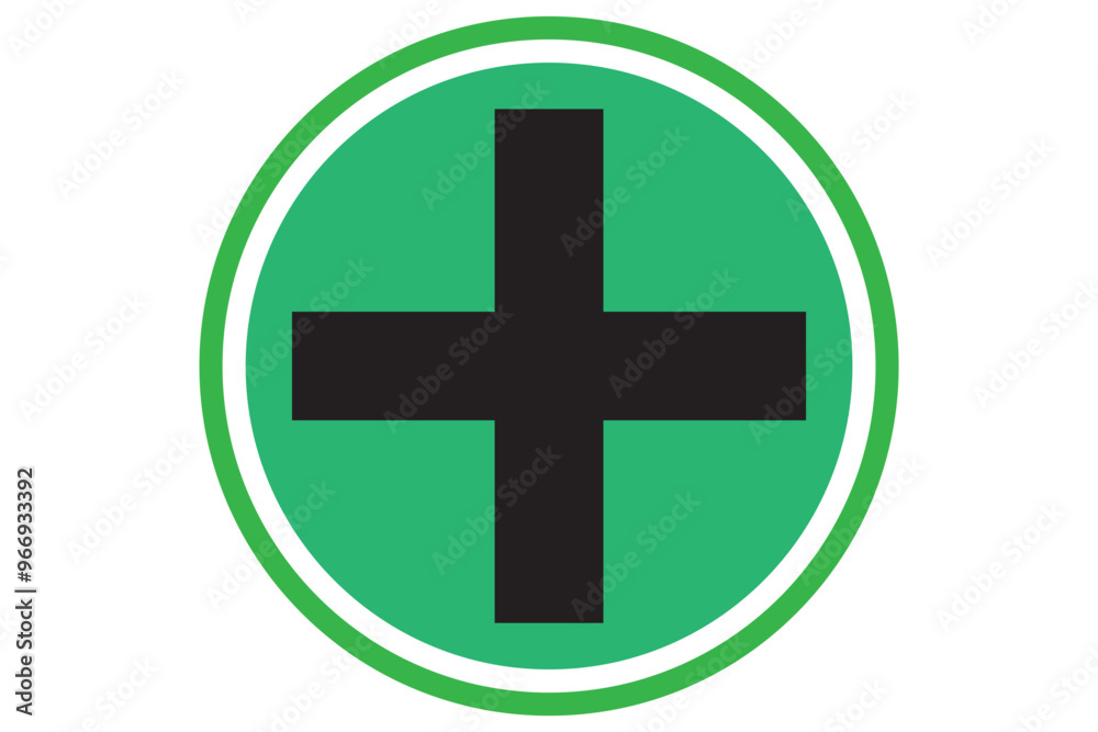 Fototapeta premium Green health icon
