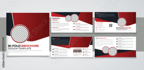 Bifold 8 pages square brochure design