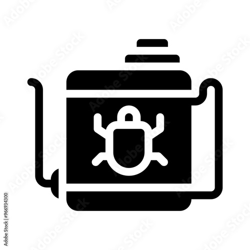pesticide sprayer glyph icon