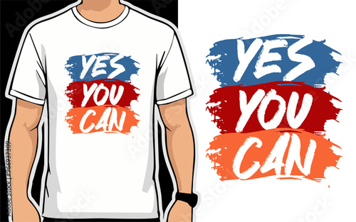 Yes you can. typography t shirt design vector