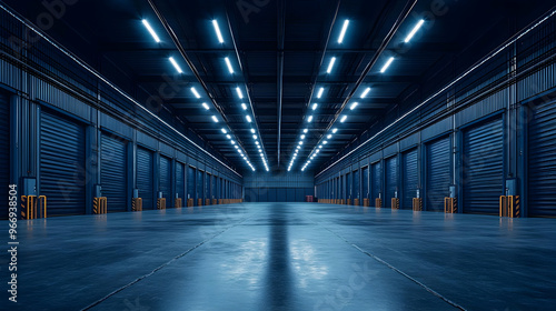A spacious industrial wareh...