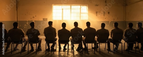 Inmates attending vocational training to develop skills for rehabilitation and successful reintegration into society