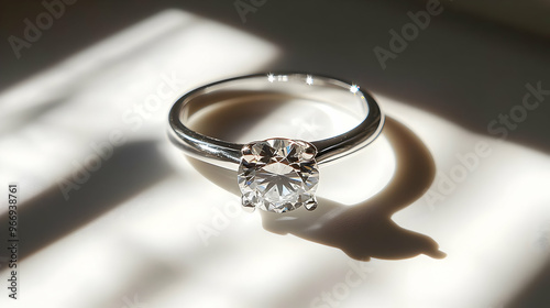 A sparkling diamond ring ca...