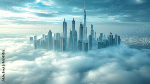 A stunning aerial view of a...