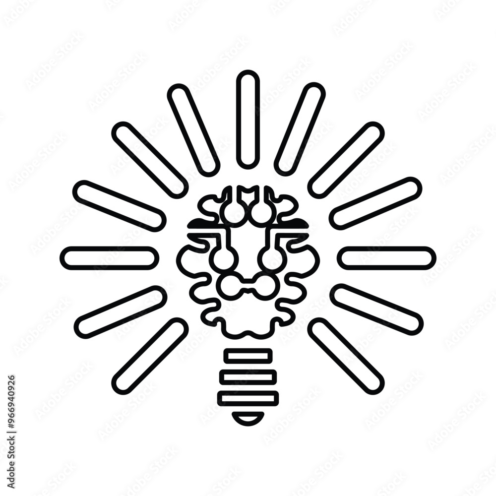 Brain, creative, logic icon. Brain, creative, logic icon.