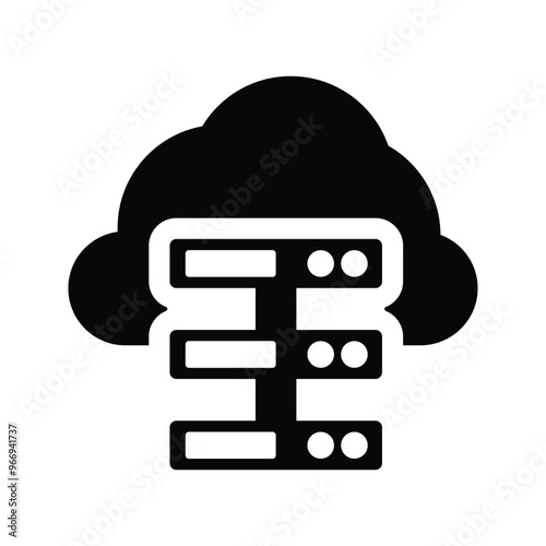 Cloud, storage icon.