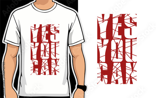 Yes you can. typography t shirt design vector