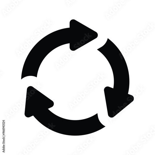 Recycling, refresh icon.