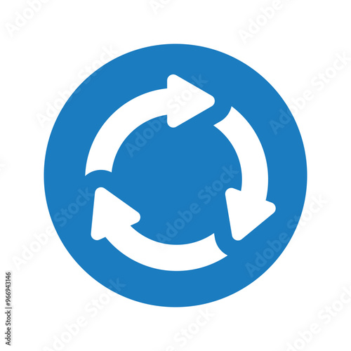 Recycling, refresh icon.