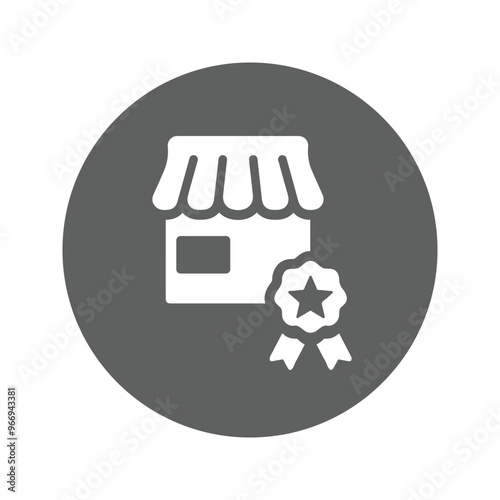 Shop, top store icon.