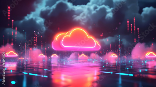 A vibrant digital landscape...