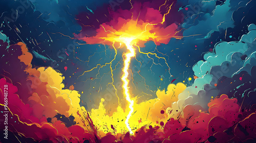 A vibrant explosion of colo...