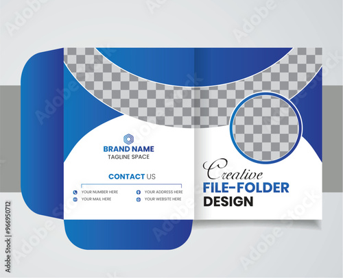 corporate modern file folder design template	