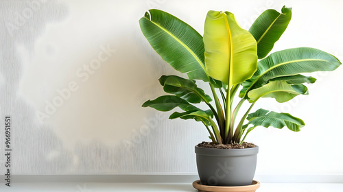 A vibrant potted plant with...
