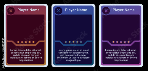 cool design card game template and two color blend. for card template, playing cards and game design