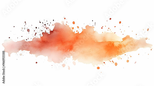 A watercolor splash in warm...