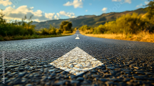 A winding road stretching i...