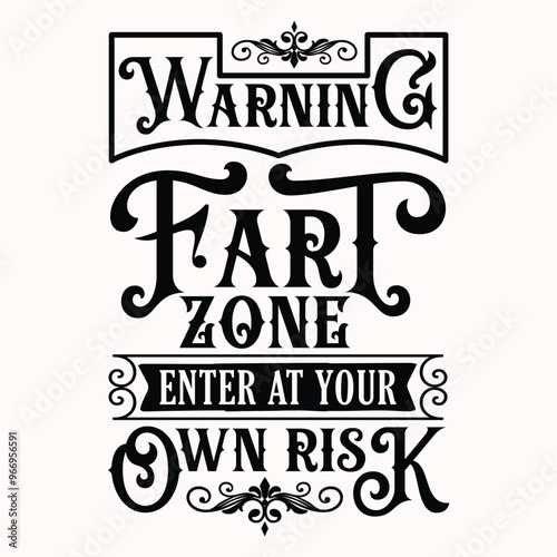 Valokuva Warning fart zone enter at your own risk Craft
