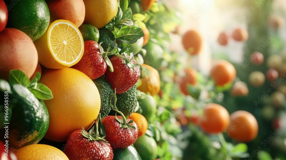 Fresh Fruit Harvest Abundance.