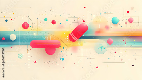 Abstract design featuring c...