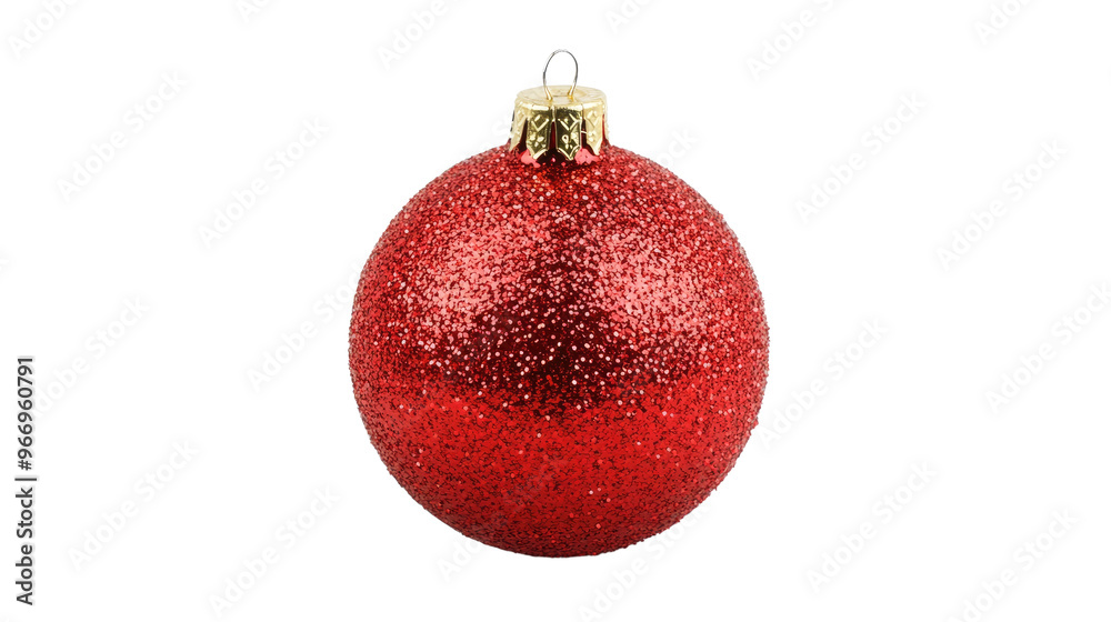 red christmas ball on transparent background red christmas ball on transparent background