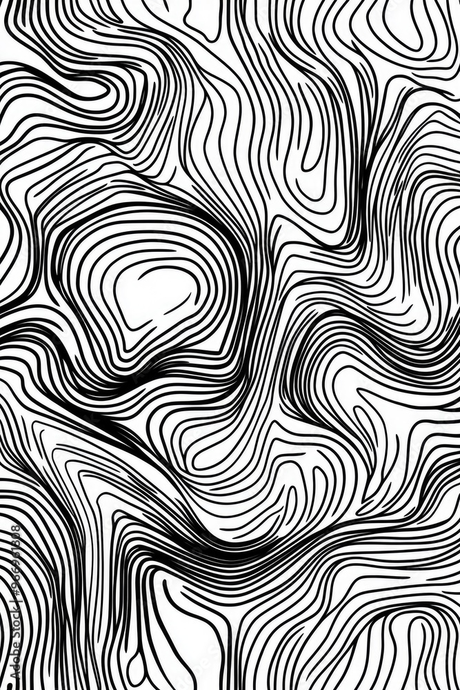Black and white abstract background in line art style Black and white abstract background in line art style