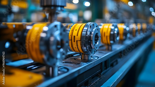 Close-up of industrial mach...