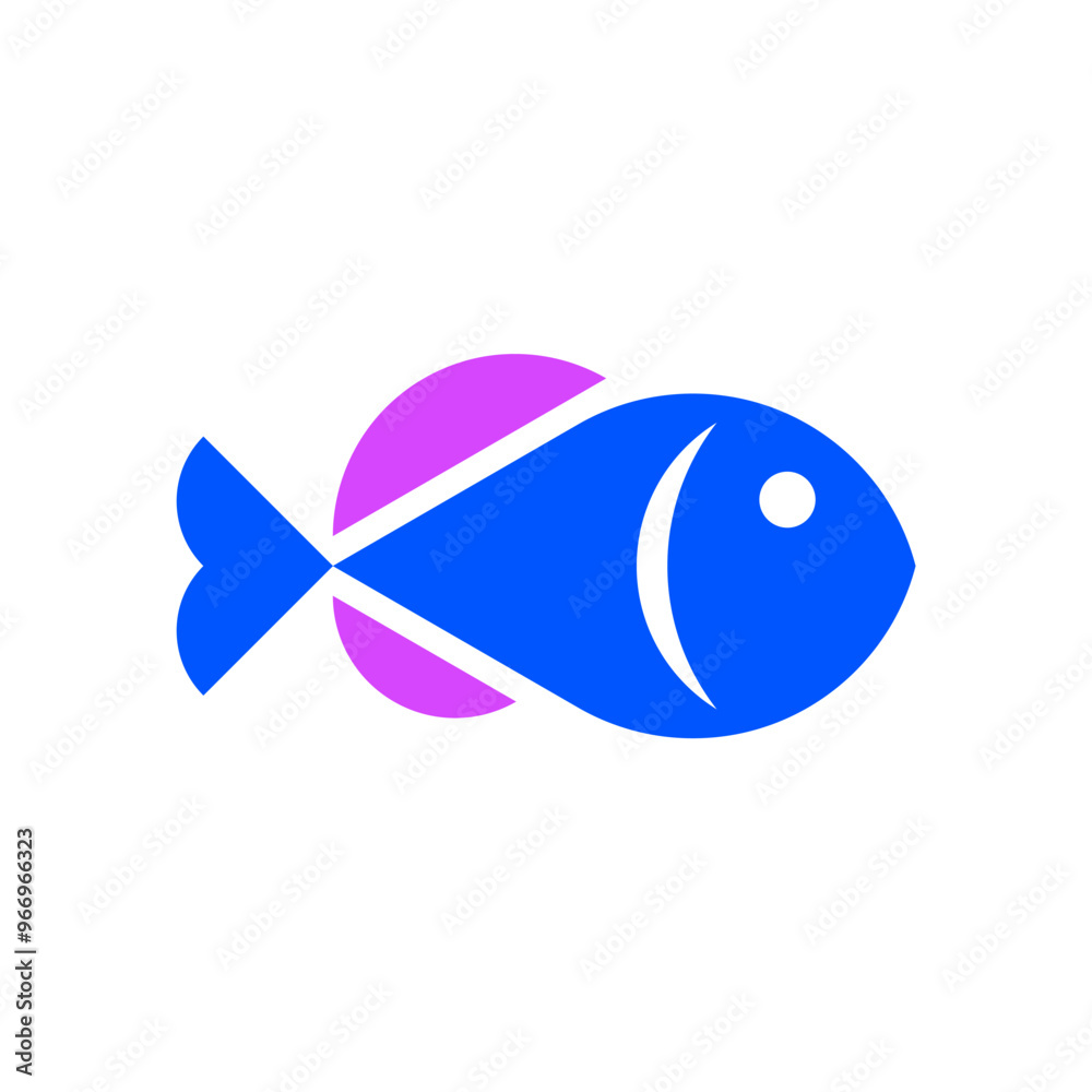 Obraz premium Fish logo. Icon design. Template elements