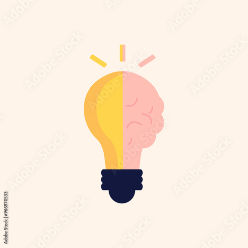 vector color icon with art design shape, on cream background, for your website, app, UI design. Vector illustration,