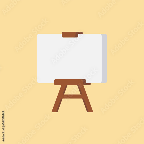 vector color icon with art design shape, on cream background, for your website, app, UI design. Vector illustration,