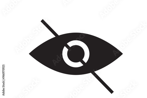 Eyes open and closed icon in solid style