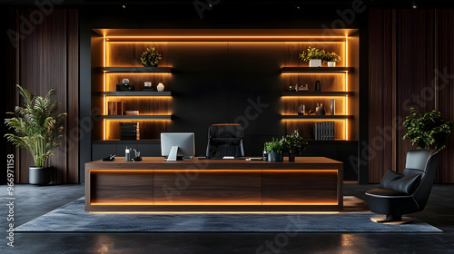 Modern office space with sl...