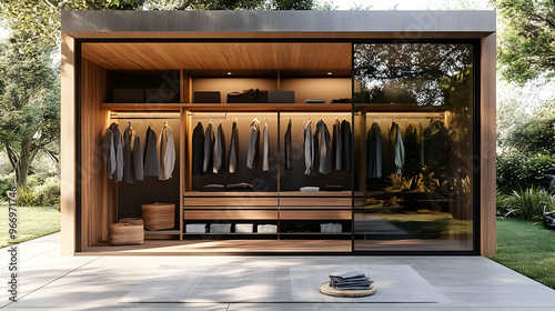 Modern wardrobe design with...