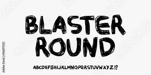 Modern Grunge Font. Handdrawn Rough Font. Distress Bold Font. Uppercase. Typography urban style alphabet fonts for fashion, sport, movie, logo design, vector illustration