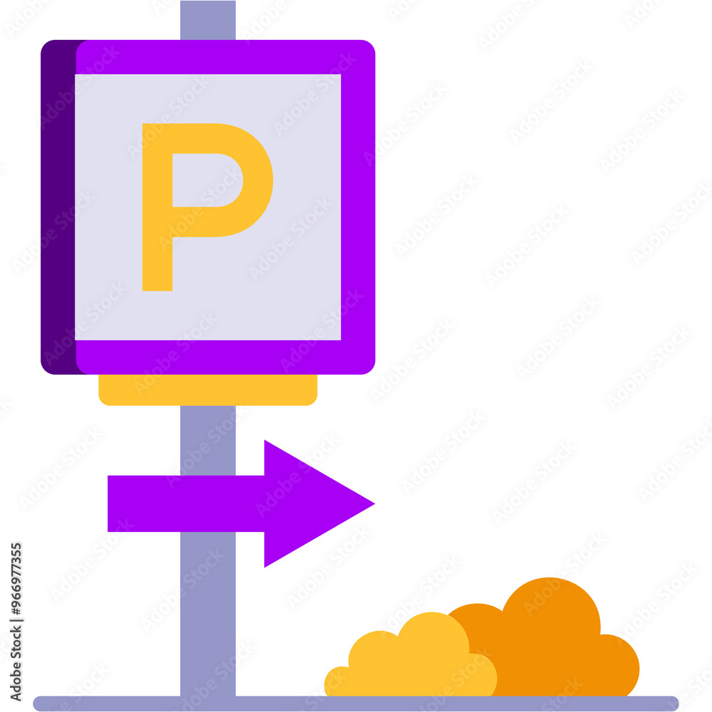 Public Parking Illustration Public Parking Illustration