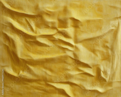 Oil painting showcasing a textured background and pattern of yellow velveteen featuring a luxurious elastic velor fabric with a soft pile ideal for design and fabric texture photo